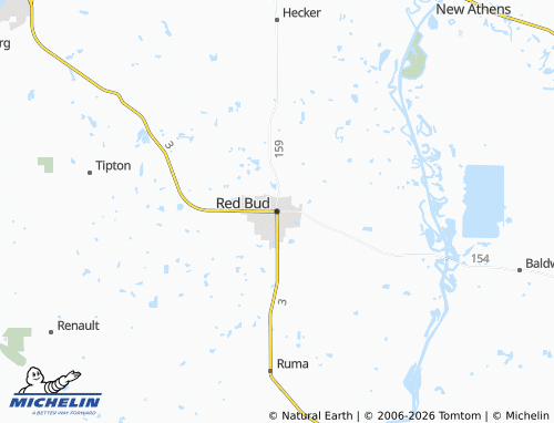 Mappa MICHELIN Red Bud - ViaMichelin