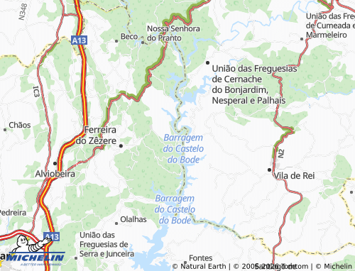 Mapa MICHELIN Pombeira - ViaMichelin