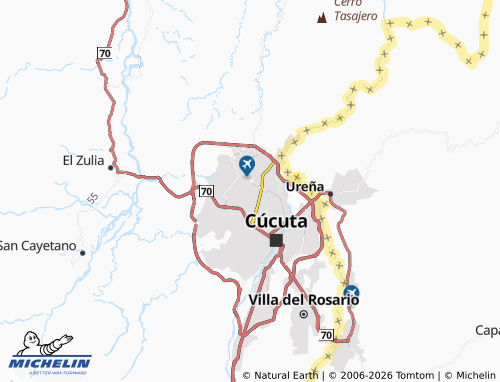 Carte MICHELIN 20 de Diciembre - ViaMichelin