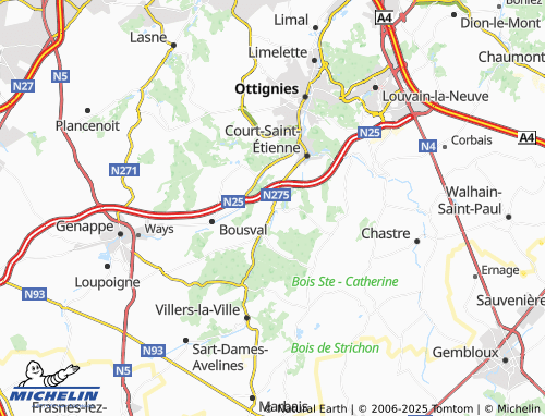 Mappa MICHELIN Faux - ViaMichelin