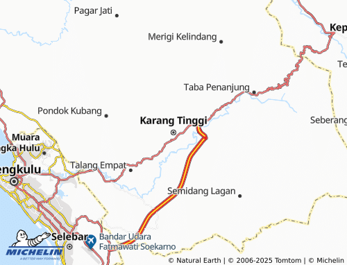 MICHELIN Karang Tinggi map - ViaMichelin