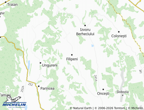 MICHELIN Filipeni map - ViaMichelin