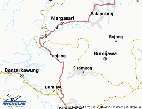Carte MICHELIN Watujaya - ViaMichelin