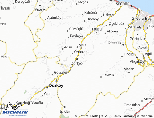 MICHELIN Dörtyol map - ViaMichelin