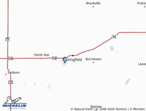 Mappa MICHELIN Springfield - ViaMichelin