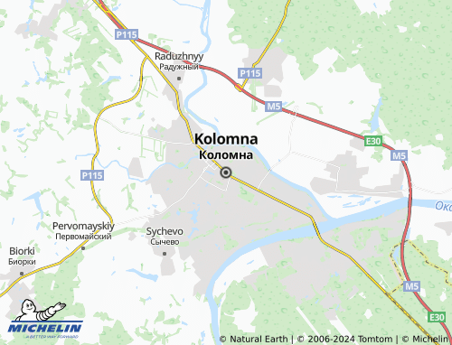 MICHELIN Kolomna map - ViaMichelin