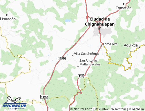 Kaart MICHELIN Villa Cuauhtémoc - ViaMichelin