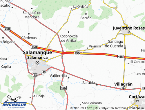Mappa MICHELIN Zapote de Palomas - ViaMichelin