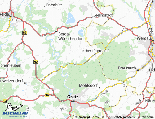 MICHELIN Kleinreinsdorf map - ViaMichelin