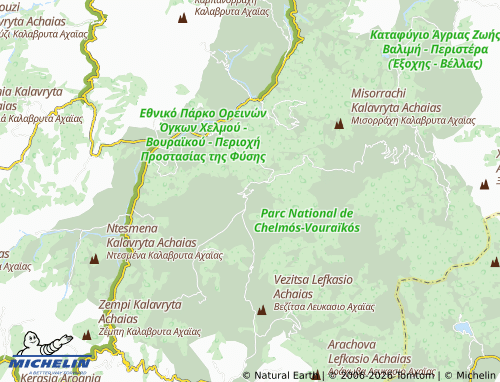 Carte MICHELIN Ano Lousoi - ViaMichelin