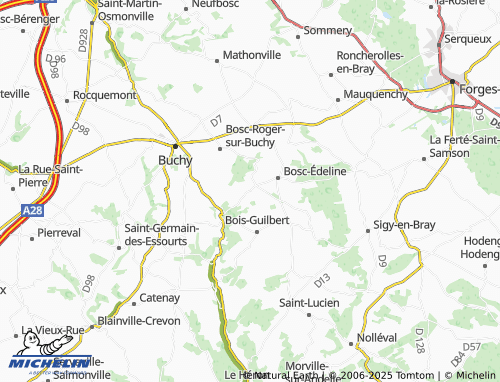 Carte MICHELIN Bois-Héroult - ViaMichelin