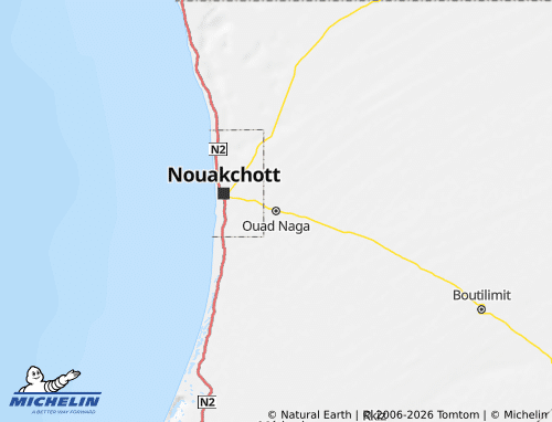 MICHELIN Ouad Naga map - ViaMichelin