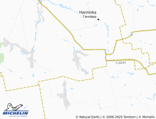 MICHELIN Hryhorivka map - ViaMichelin