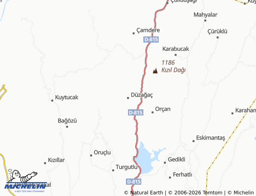 MICHELIN Düzağaç map - ViaMichelin