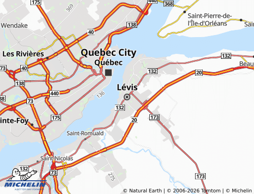 MICHELIN Lévis map - ViaMichelin