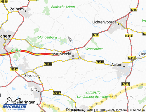 MICHELIN Varsseveld map - ViaMichelin