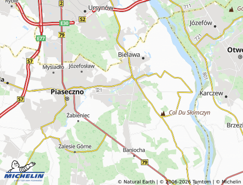 MICHELIN Konstancin-Jeziorna map - ViaMichelin