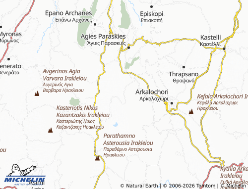 MICHELIN Stironas map - ViaMichelin