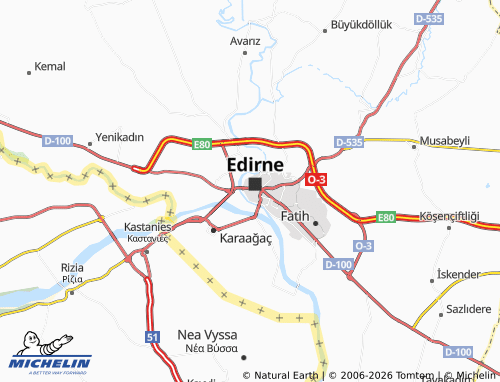 MICHELIN-Landkarte Mithat Paşa - ViaMichelin