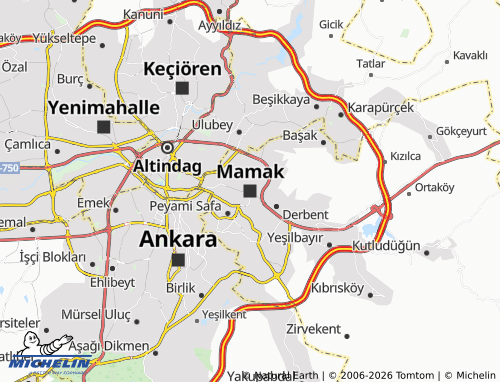 Kaart MICHELIN Mamak - ViaMichelin