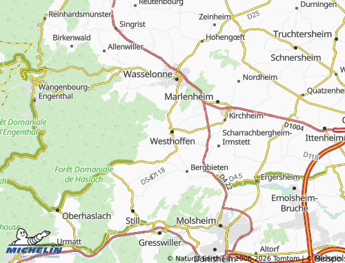 Mapa MICHELIN Westhoffen - ViaMichelin