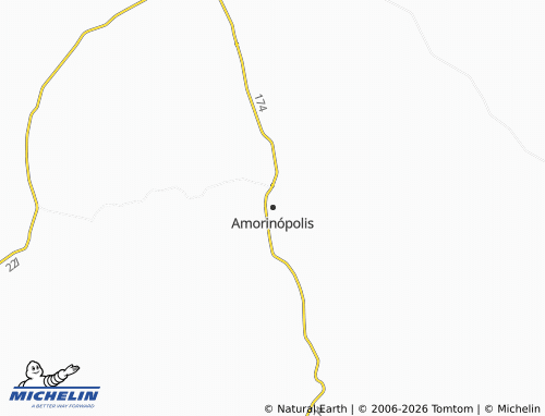 MICHELIN Amorinópolis map - ViaMichelin