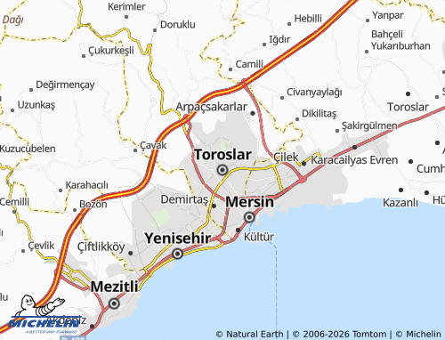 Mapa MICHELIN Toroslar - ViaMichelin