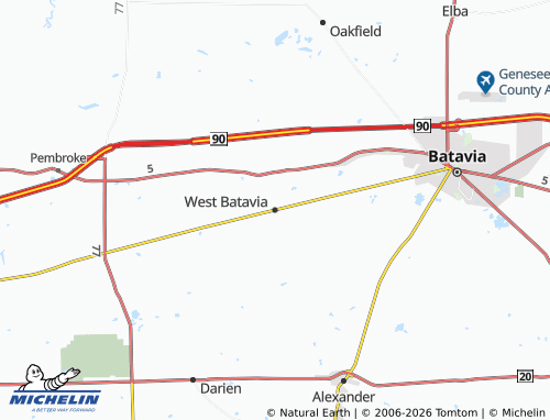 Mapa MICHELIN West Batavia - ViaMichelin