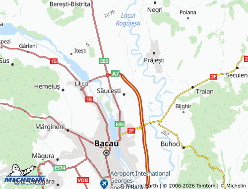 Mappa MICHELIN Săucești - ViaMichelin