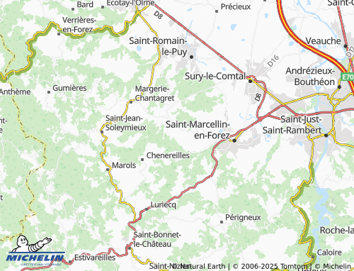 MICHELIN Gachet map - ViaMichelin