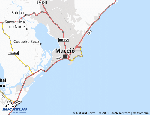 Mapa MICHELIN Pajuçara - ViaMichelin