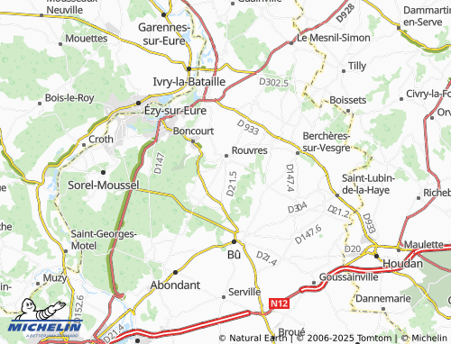 Carte MICHELIN Pommier de Bois - ViaMichelin