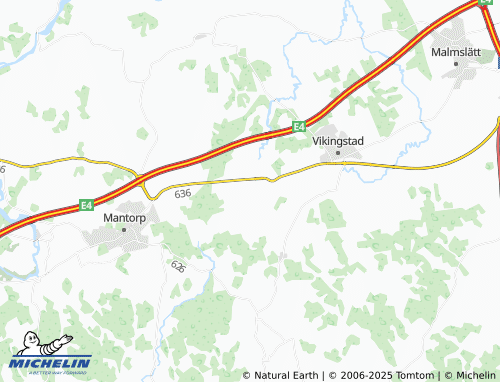 MICHELIN Sjögestad map - ViaMichelin