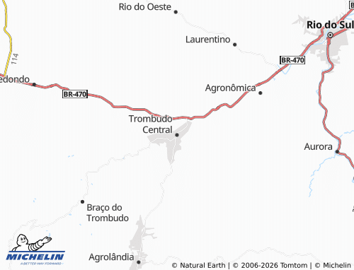 Mappa MICHELIN Trombudo Central - ViaMichelin