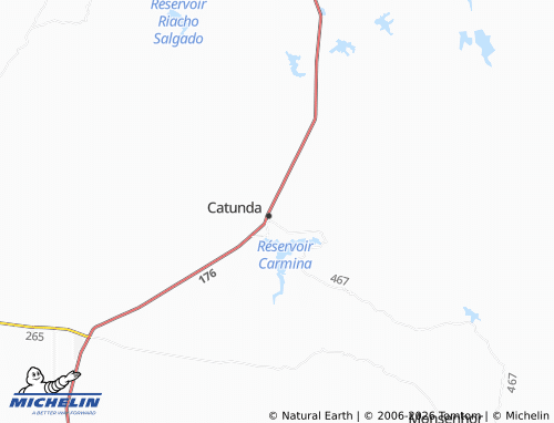 Carte MICHELIN Açude - ViaMichelin