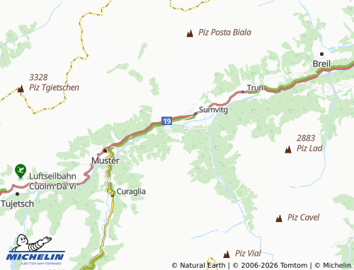 MICHELIN Laus map - ViaMichelin