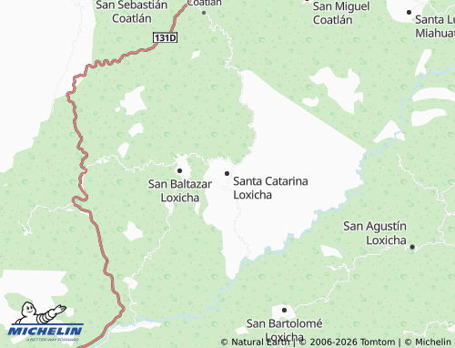Mappa MICHELIN Santa Catarina Loxicha - ViaMichelin