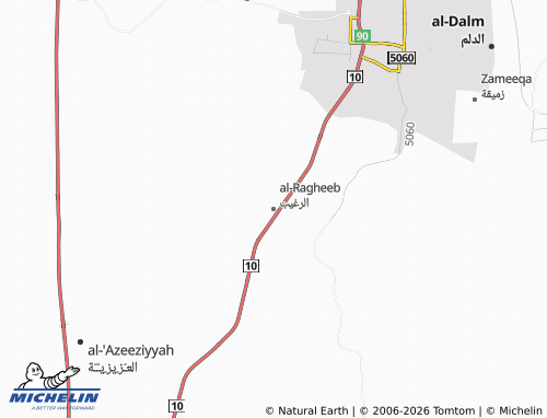 Mappa MICHELIN al-Ragheeb - ViaMichelin
