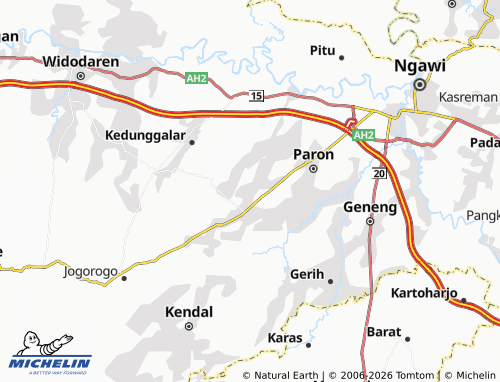 MICHELIN-Landkarte Teguhan - ViaMichelin