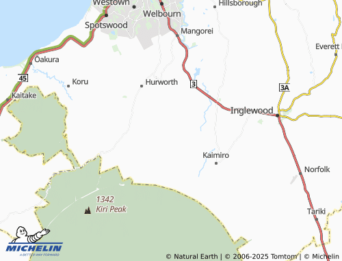 Mapa MICHELIN Korito - ViaMichelin