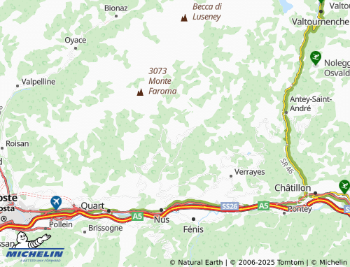 MICHELIN Saquignod map - ViaMichelin