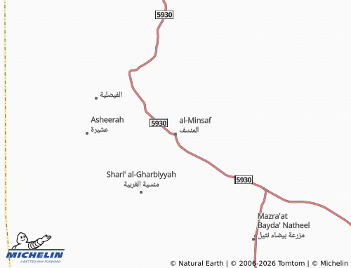 MICHELIN-Landkarte al-Minsaf - ViaMichelin