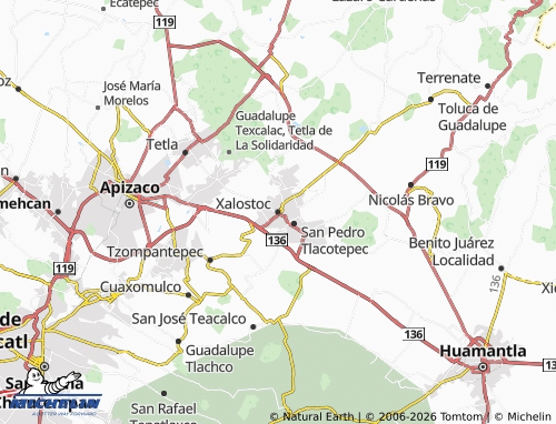 Mappa MICHELIN Xalostoc - ViaMichelin