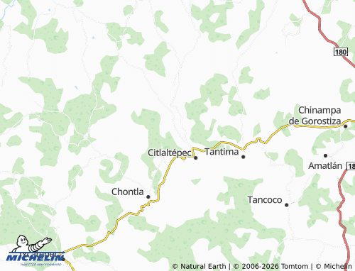 Mapa MICHELIN Mesa de Tlanchinol - ViaMichelin