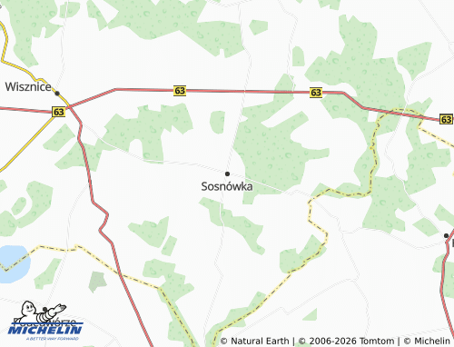 Carte MICHELIN Sosnówka - ViaMichelin