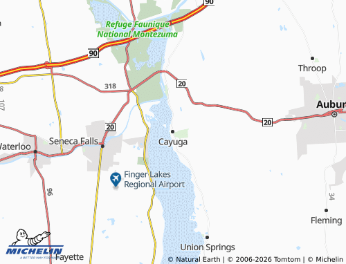 Mapa MICHELIN Cayuga - ViaMichelin