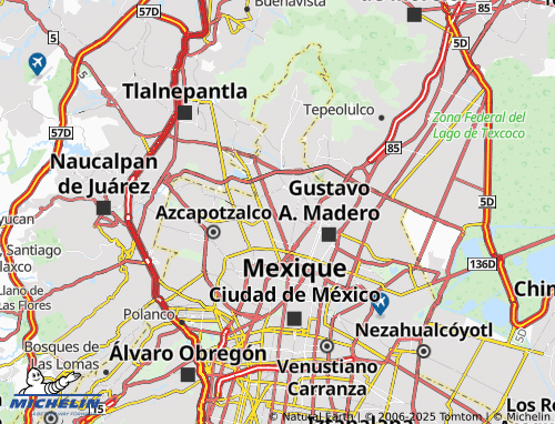 Kaart MICHELIN San Bartolo Atepehuacán - ViaMichelin