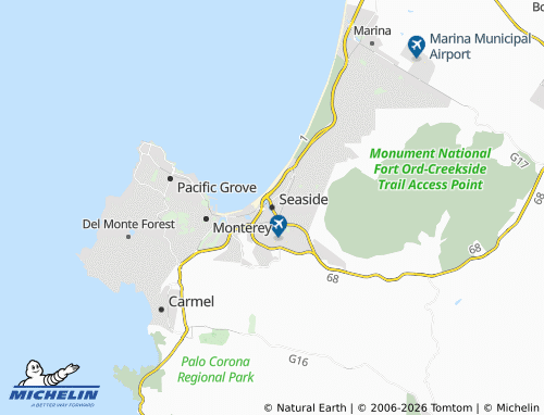 Mappa MICHELIN Seaside - ViaMichelin