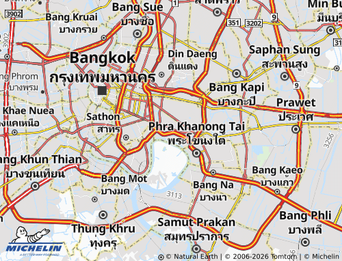 Mapa MICHELIN Khlong Tan - ViaMichelin