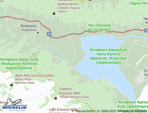 Carte MICHELIN Kerkini - ViaMichelin